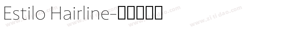 Estilo Hairline字体转换